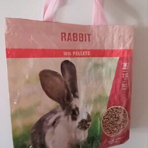 Upcycled rabbit  Animal Feed Bags tote Grocery bags
